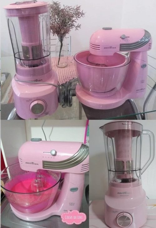 Kit Cozinha Britânia Cristal Pink BKT21