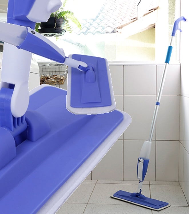 Mop Spray Cinza e Azul - Fun Clean