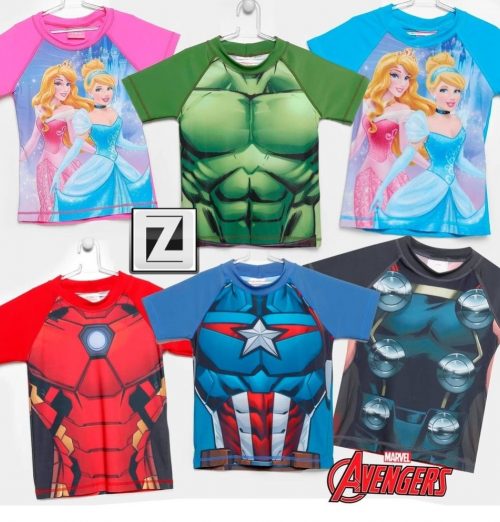 Camiseta Infantil Tip Top Avengers ou Princesas