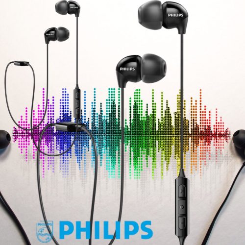 Fone de Ouvido Philips Bluetooth Shb3595bk/10 Upbeat In Ear com Microfone - Preto