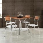 Conjunto Sala de Jantar Carraro Verona com mesa e 4 cadeiras