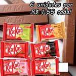 6 Chocolates KIT KAT por R$ 9,96