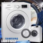 Lava e Seca Samsung WD4000 com Ecobubble™ e Lavagem a Seco WD90M4453MW Branca 9/7 kg