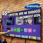 Samsung Smart TV 55″ Crystal UHD 4K 55DU8000 – Painel Dynamic Crystal Color, Gaming Hub