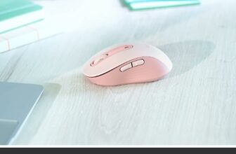 Mouse Sem Fio Logitech Signature M650 com Design de Tamanho Compacto, Clique Silencioso, Botões Laterais Personalizáveis, Conexão USB e Bluetooth – Rose
