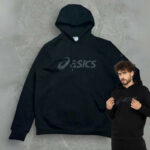 Blusa de Moletom Masculina ASICS com Capuz Canguru Fechado Fleece