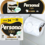 Personal Papel Higiênico Vip Folha Tripla, 24 Rolos De 20M