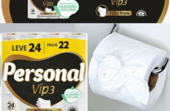 Personal Papel Higiênico Vip Folha Tripla, 24 Rolos De 20M