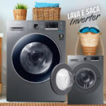 Samsung Lava e Seca 11kg Inox Wd11m4473px Lava e Seca Inox 11kg Wd11m4473px