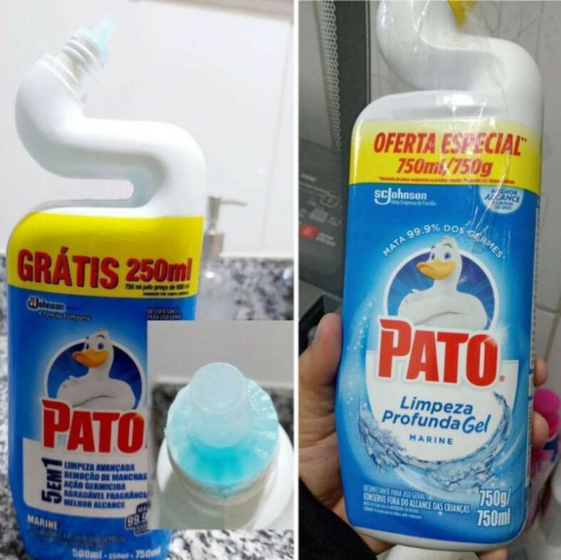 Limpador Sanitário Marine promocional, Pato, 500Ml+250Ml Gratis