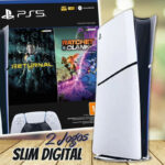 Console PlayStation 5 Slim, Edição Digital, Branco + 2 Jogos