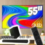 Smart TV 55″ QLED 4K 55Q65D 2024 + Soundbar HW-B550/ZD – Samsung