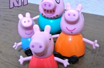Kit Peppa Pig 4 Figuras – Peppa e a Família Pig, para Crianças a Partir de 3 Anos – F2190 – Hasbro, multicolorido