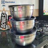 Conjunto de Bowls Tigelas de Inox com Tampa Plástica Electrolux