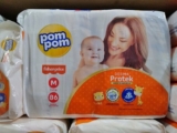 Fralda Pom Pom Protek Proteção de Mãe Hiper M 86 Unidades