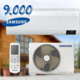 Samsung Ar-condicionado Split Inverter WindFree Connect Sem Vento 9.000 BTUs Frio AR09CVFAMWKNAZ 220V Kit