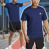 Camiseta Treino Manga Curta Logo adidas